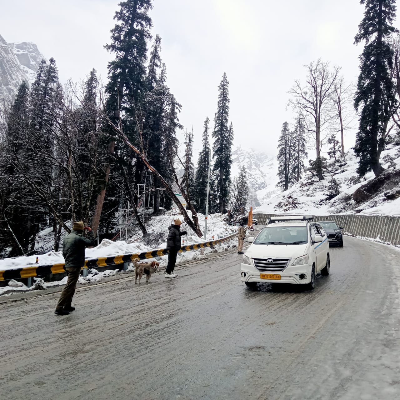 300 vehicles stuck due to snowfall in Atal Tunnel