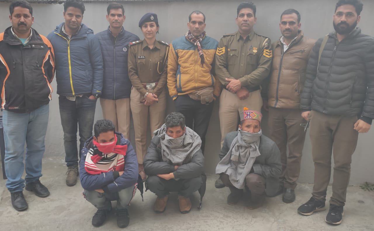 3 arrested with 5 kg charas in kullu