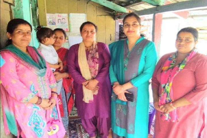 dc kullu admitted her son to anganwadi