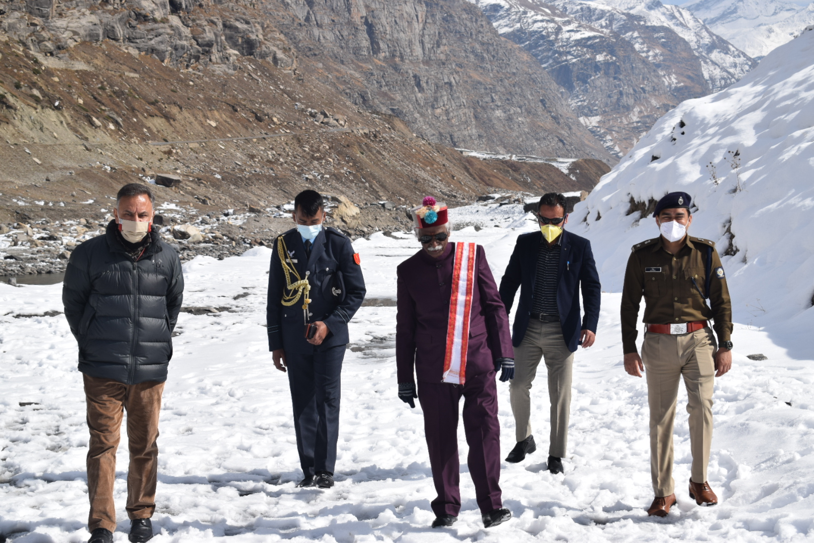 Governor Bandaru Dattatreya did skiing