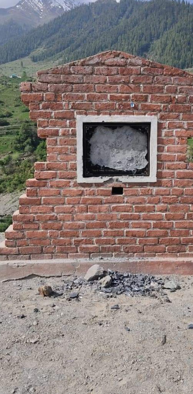 Foundation stone broken in Lahaul