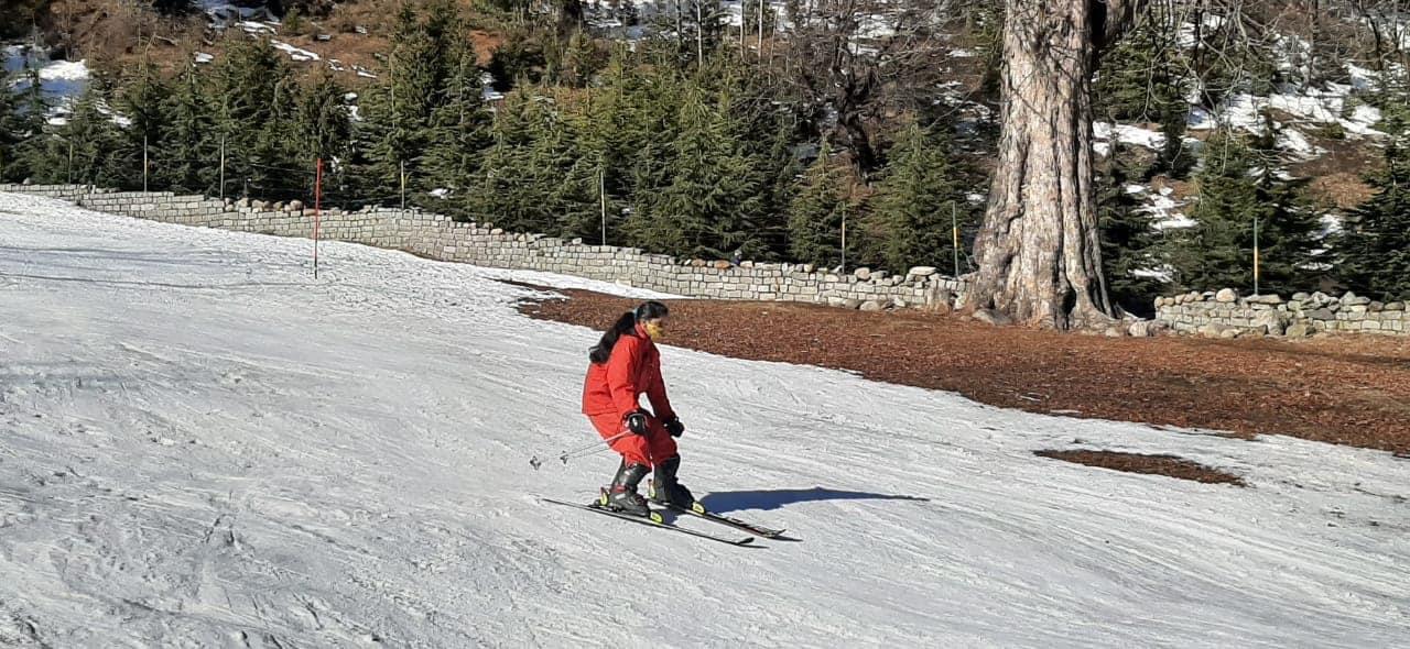 skiing training