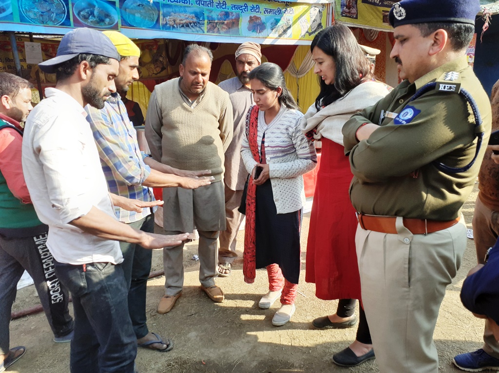 inspection at shivratri fair ground mandi by sdm