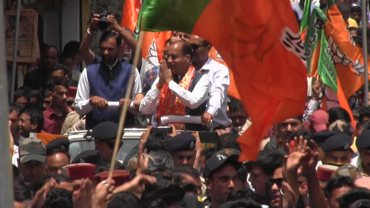 CM JAIRAM THAKUR ON CONGRESS IN MANDI