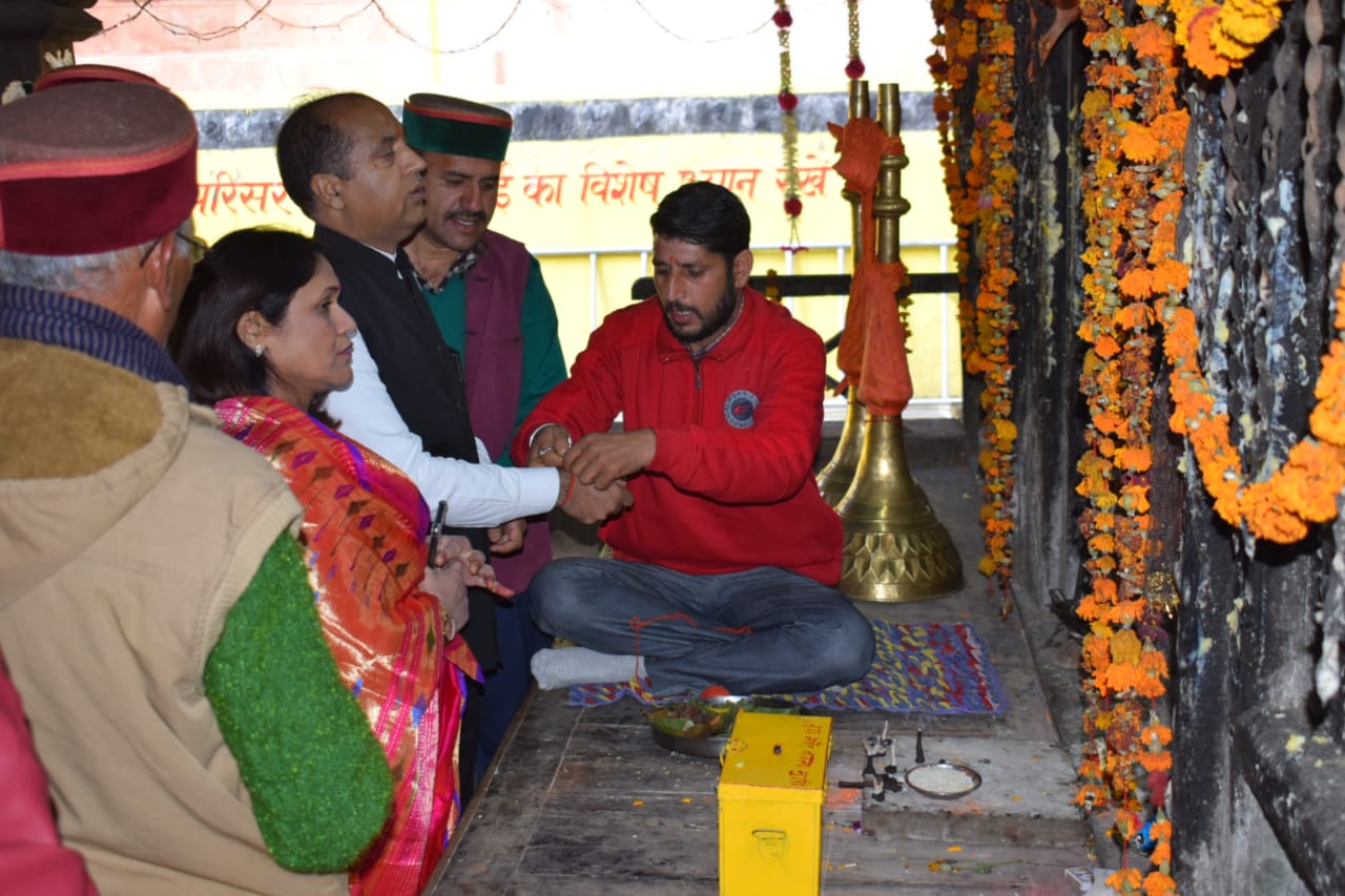 cm jairam thakur visit in mandi