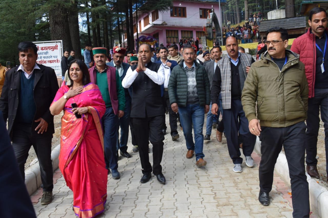 cm jairam thakur visit in mandi