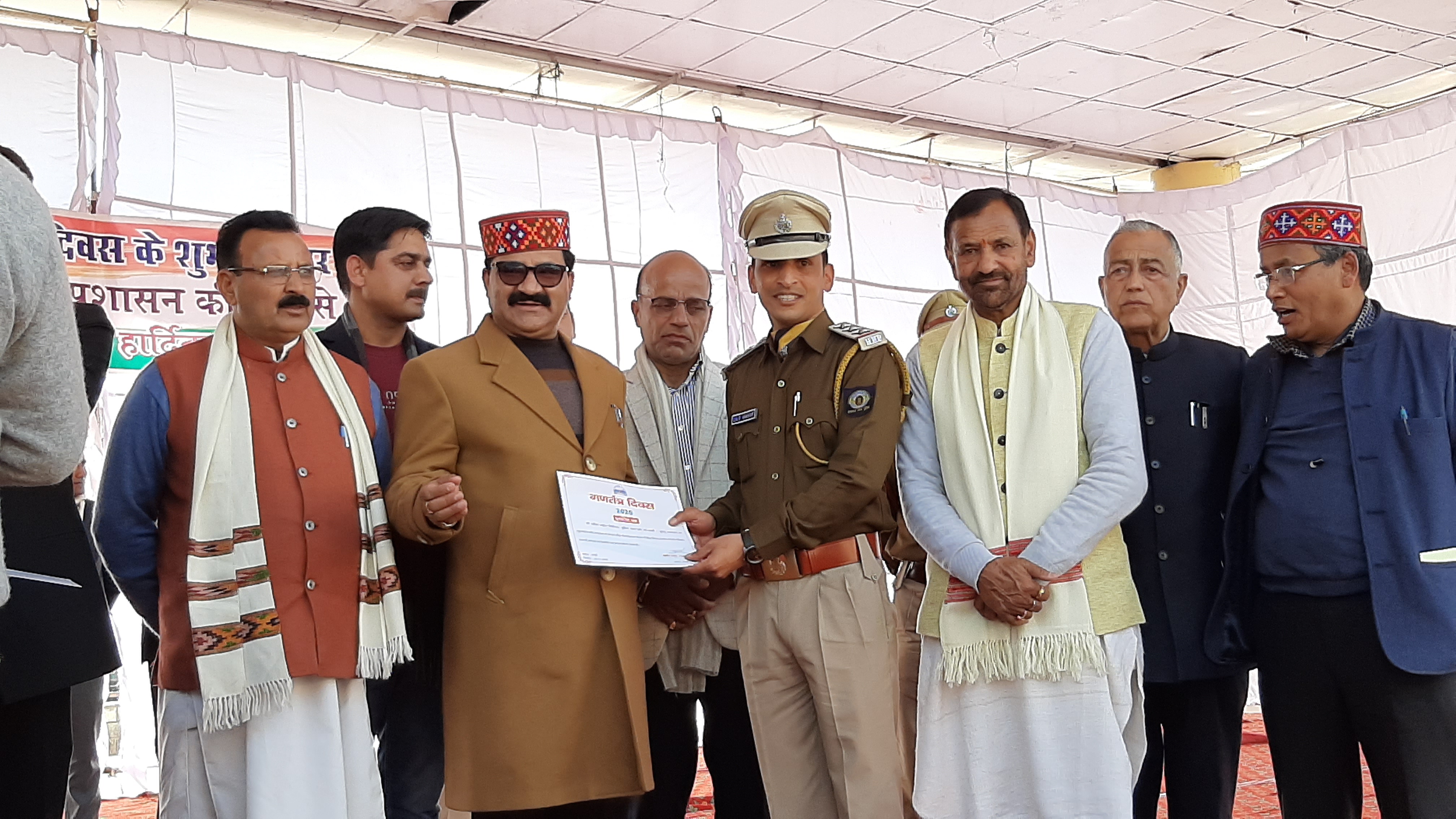 मंडी में गणतंत्र दिवस मनाया, District Level Republic Day Celebration in mandi