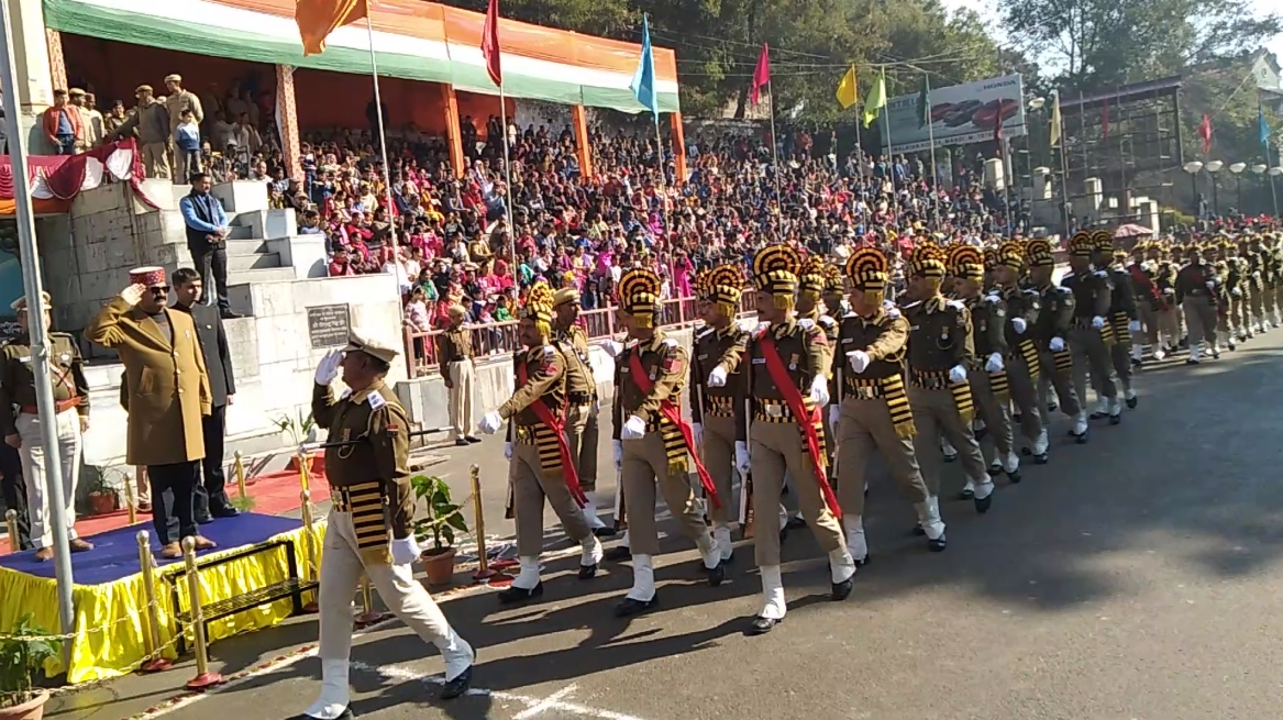 Govind Singh Thakur took the parade salute