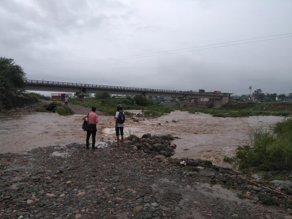 Jabothi Khad in mandi, जबोठी खड्ड का जलस्तर