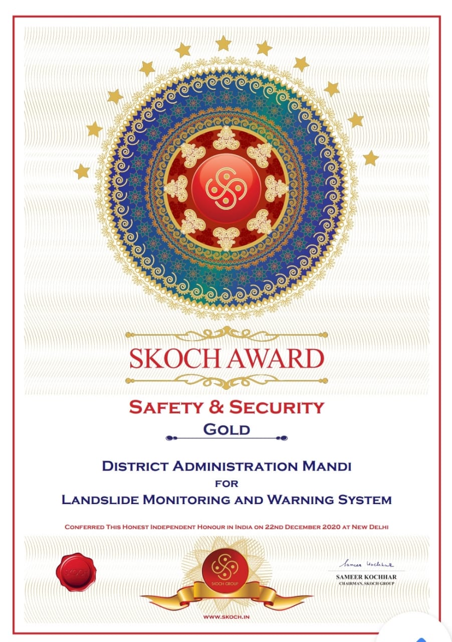 Mandi district administration received the prestigious Scotch Award