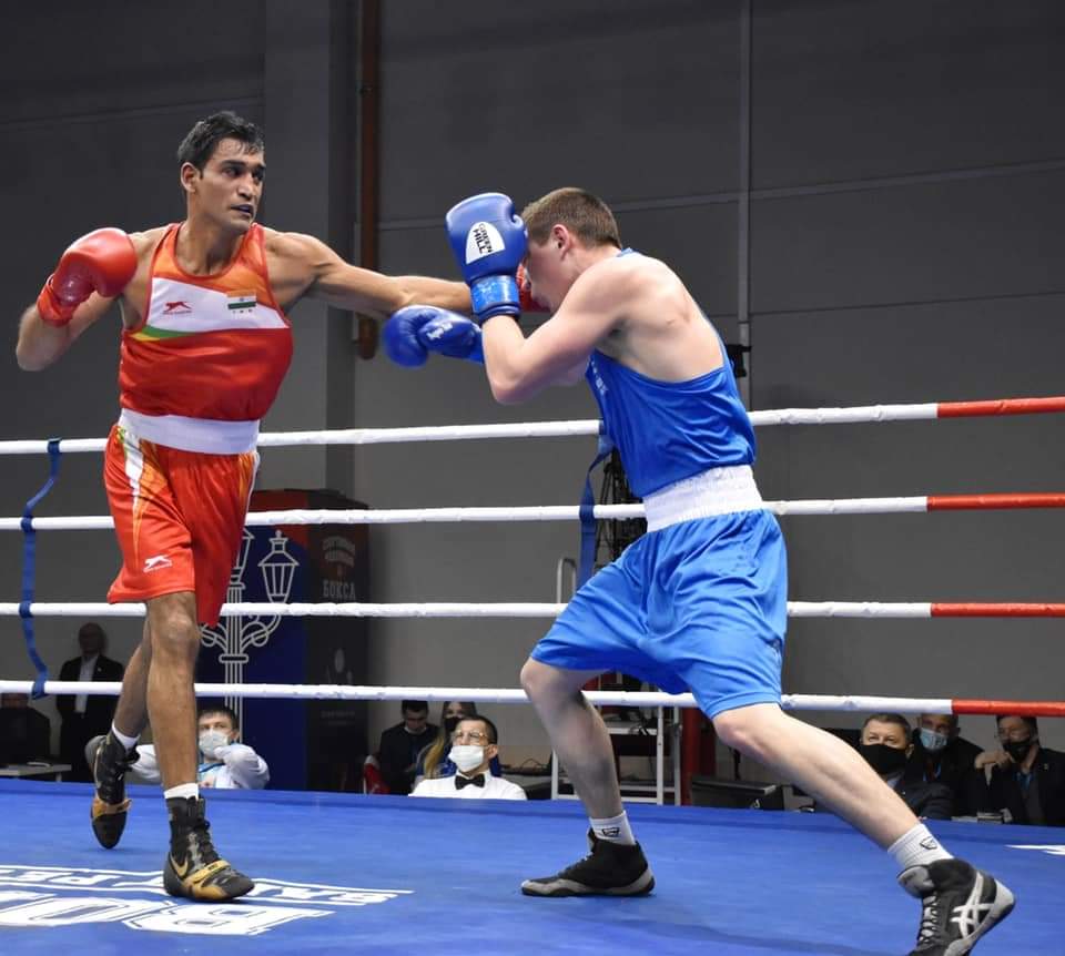 Ashish Chaudhary will compete with China's boxer tomorrow