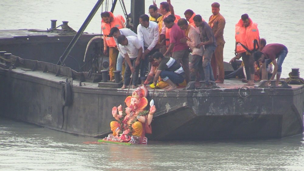 ganpati visarjan in sundernagar