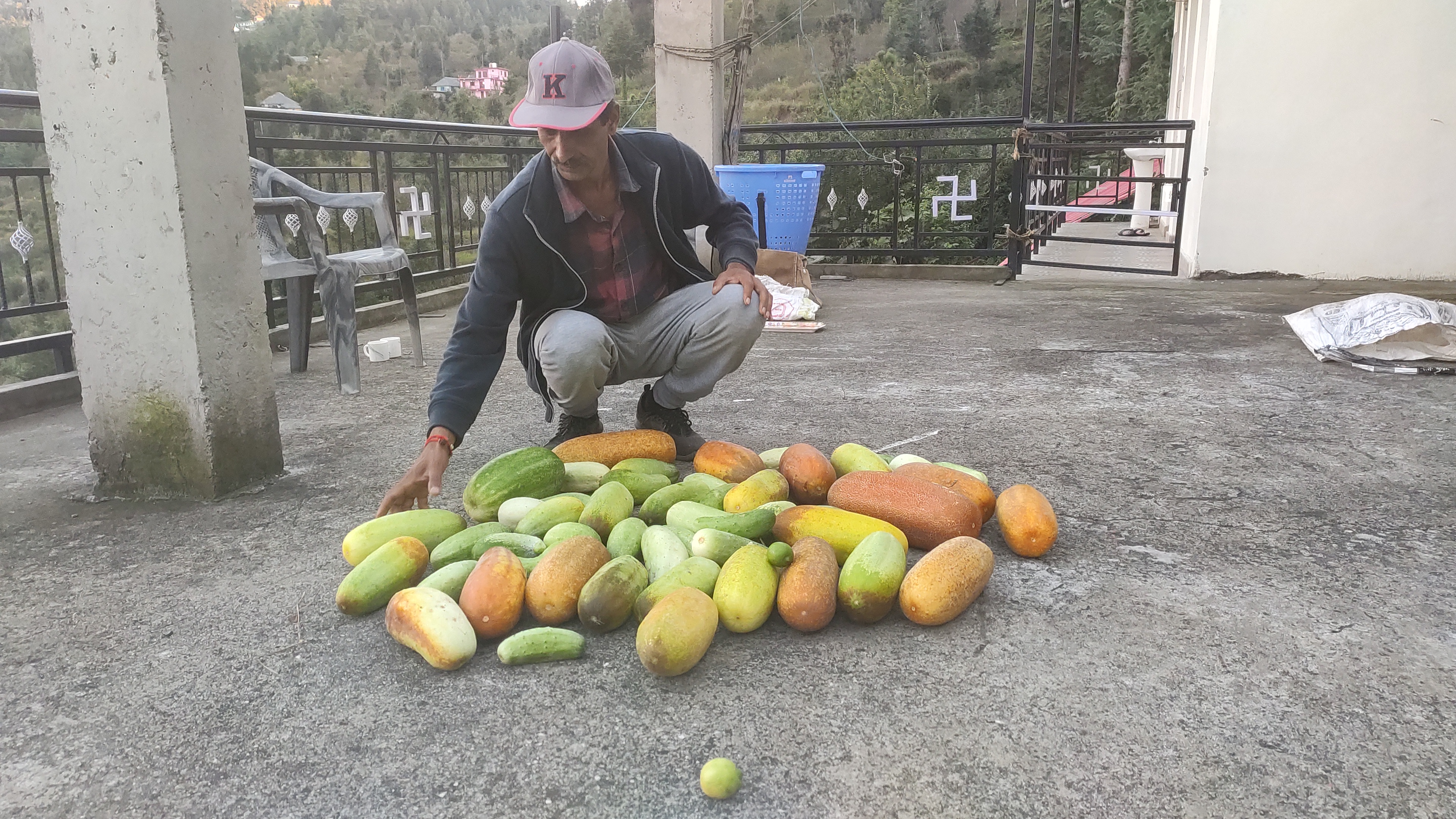 Retired army officer Netram Sharma promoting natural farming in Karsog