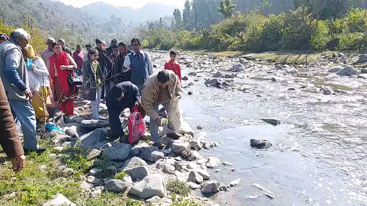 cleanliness drive Launched in san ki ser panchayat in Nahan