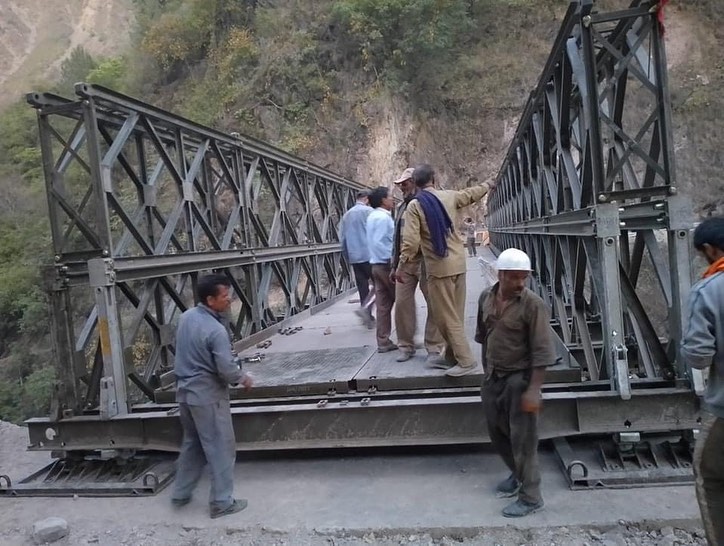 सिरमौर के दनोई में नया वैली ब्रिज बनकर तैयार