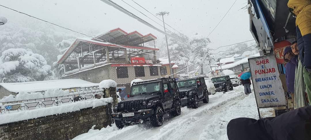 Snowfall in Solan