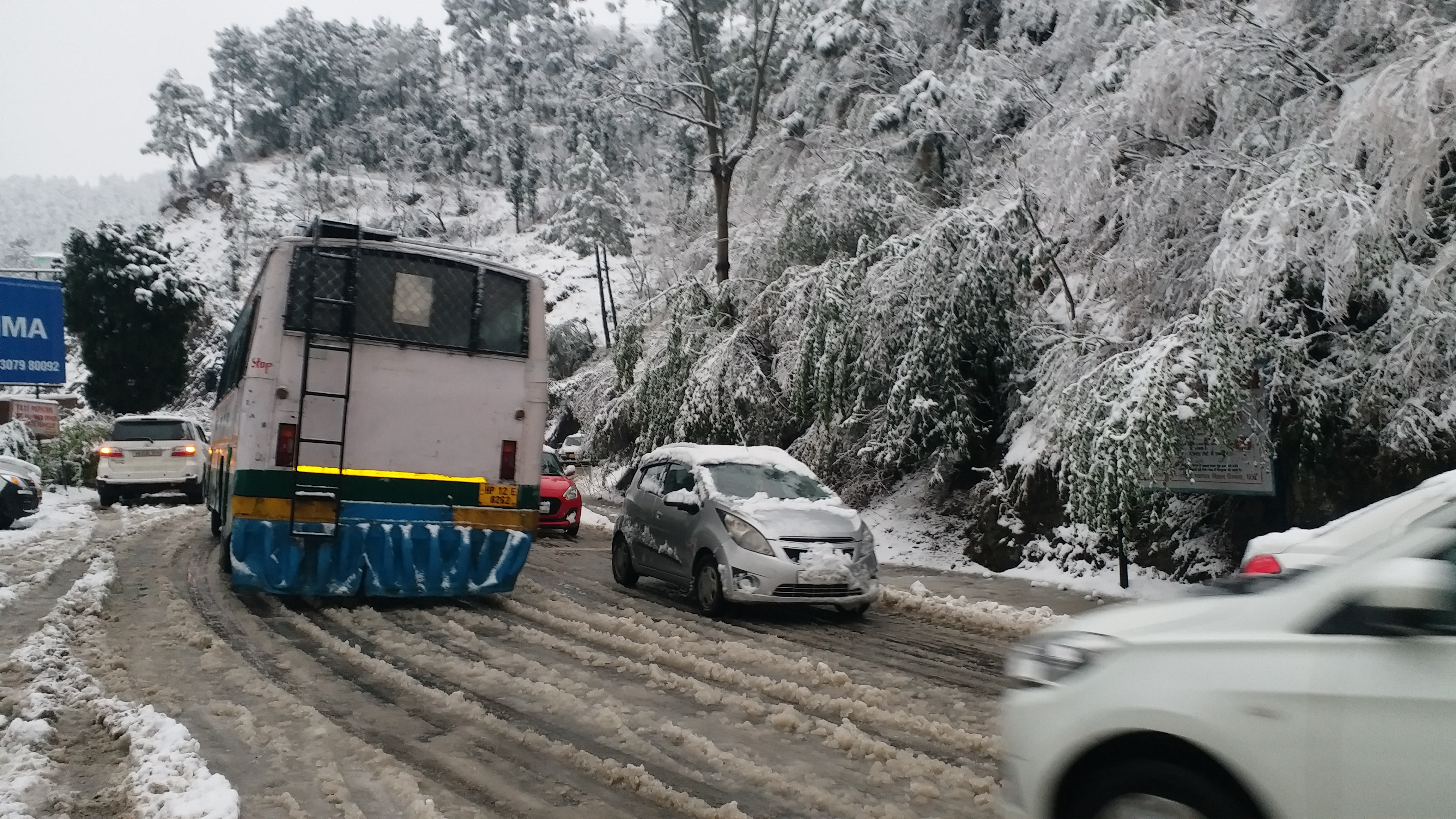 snowfall in solan