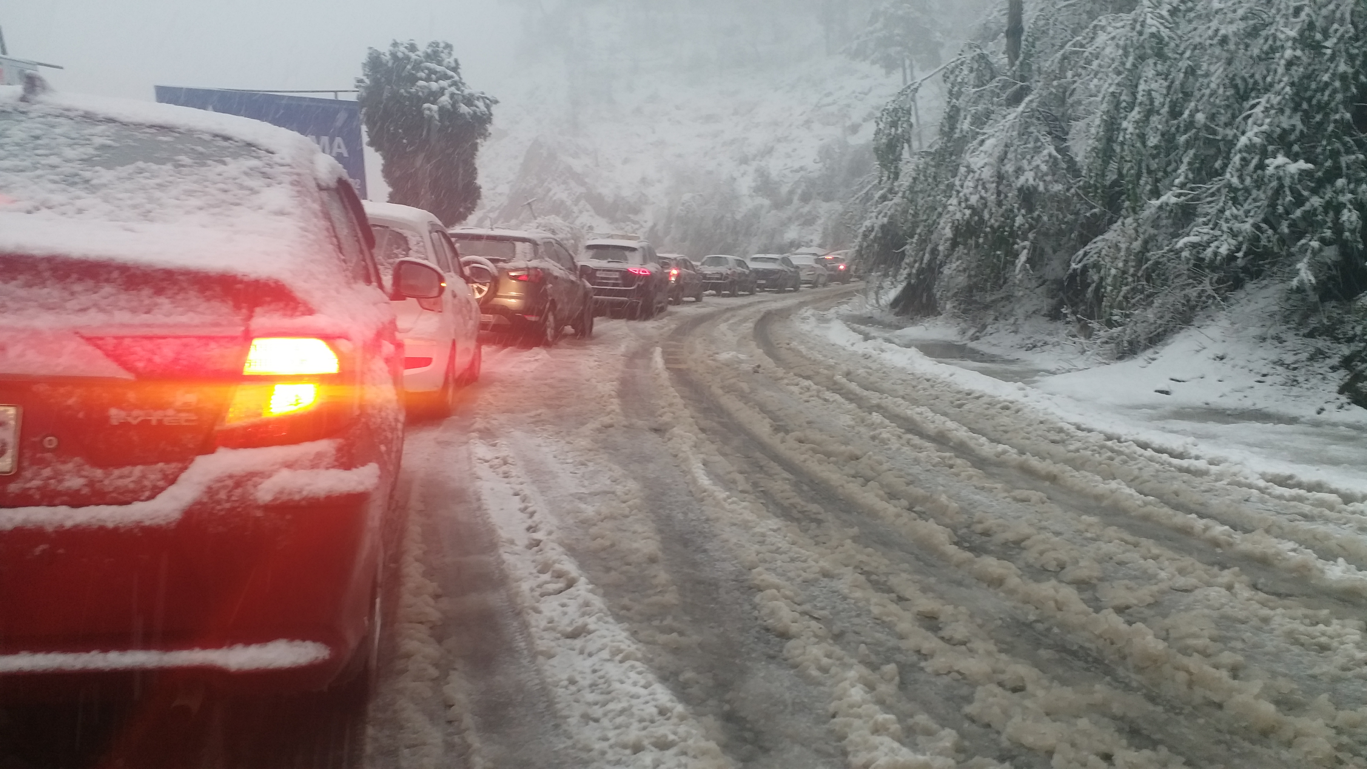 snowfall in solan