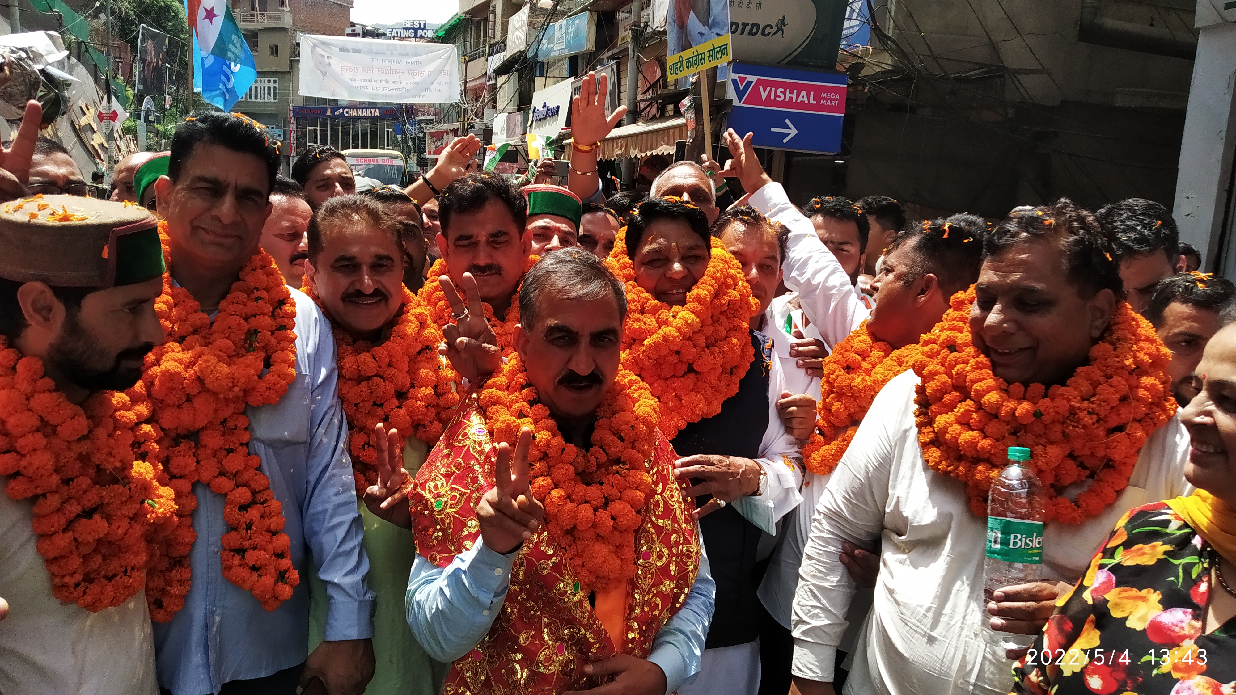 Sukhvinder Singh Sukhu welcomed in Solan