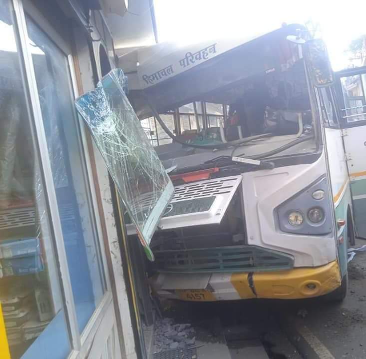 HRTC bus accident in Solan