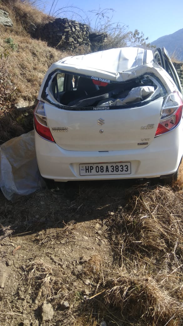 car accident in Chaupal shimla, शिमला में कार दुर्घटना