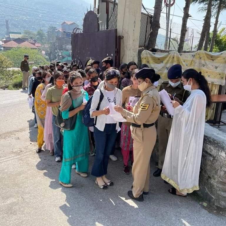 constable written exam center shimla