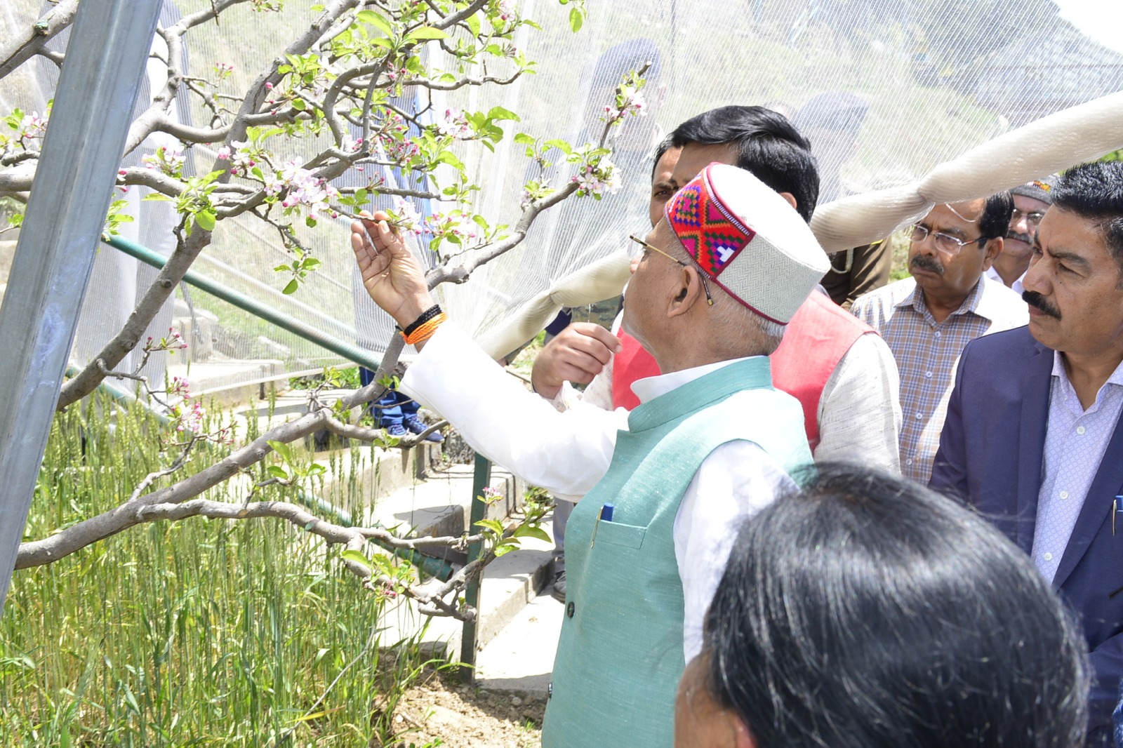 Governor visit Horticulture Research and Training Center Mashobra in shimla