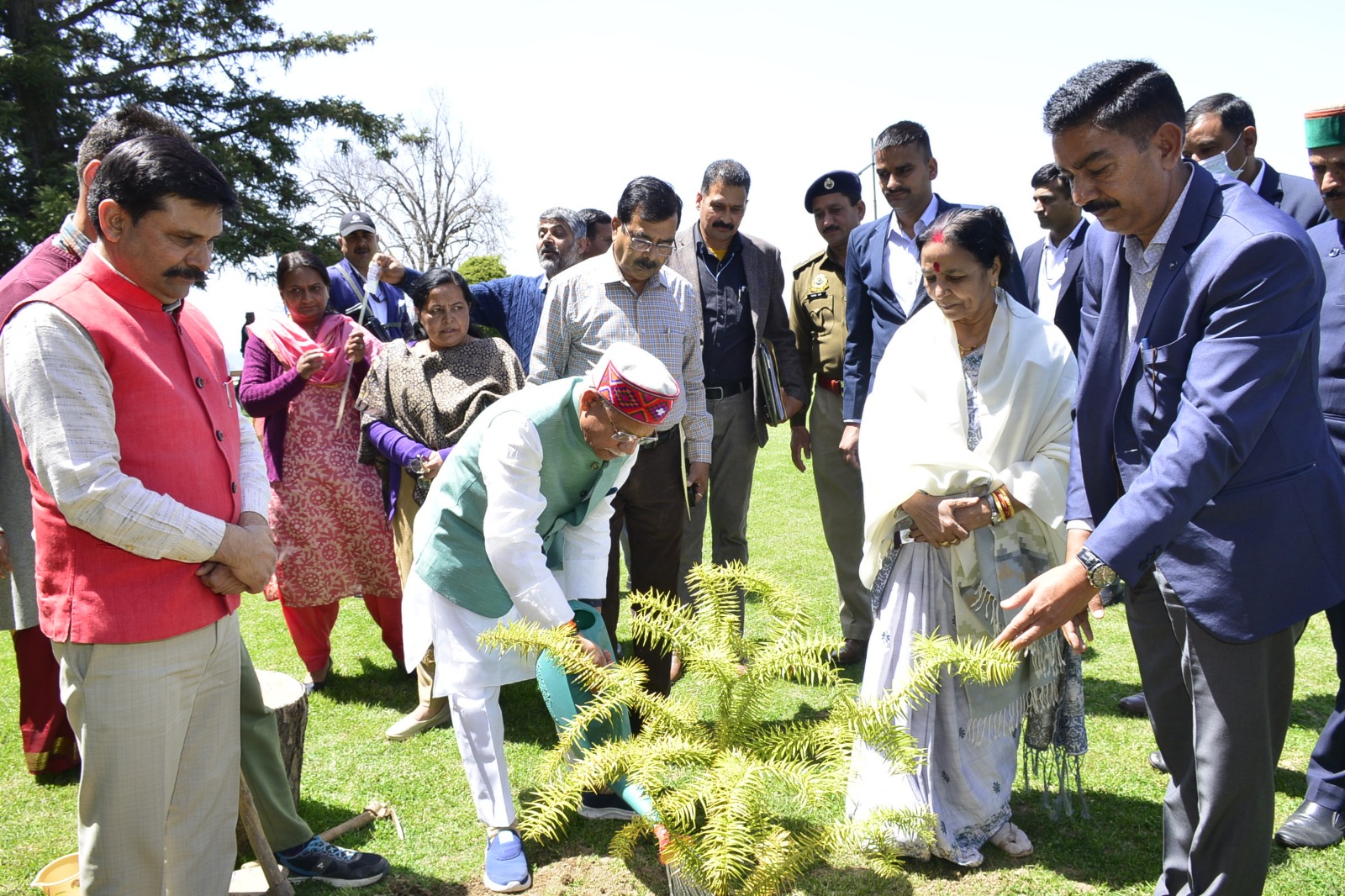 Governor visit Horticulture Research and Training Center Mashobra in shimla