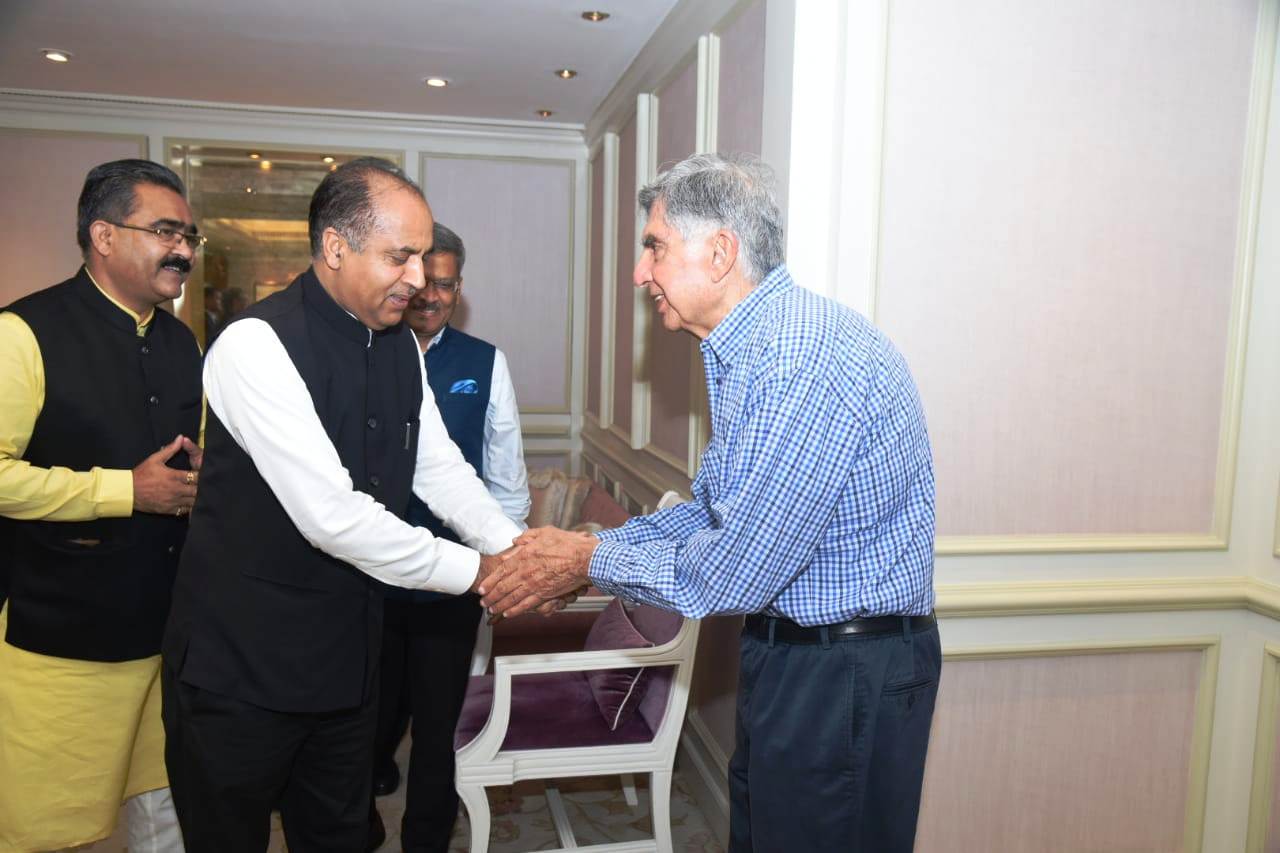 CM Jairam meet ratan tata in mumbai