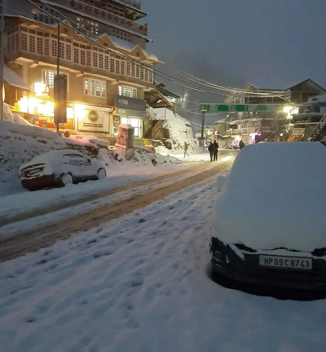 snowfall in shimla district