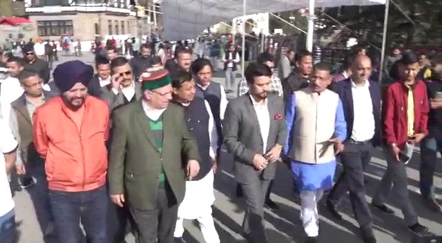 Union Minister Anurag Thakur reached Shimla