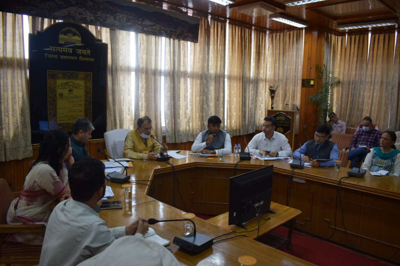 Suresh Bhardwaj held a meeting in shimla