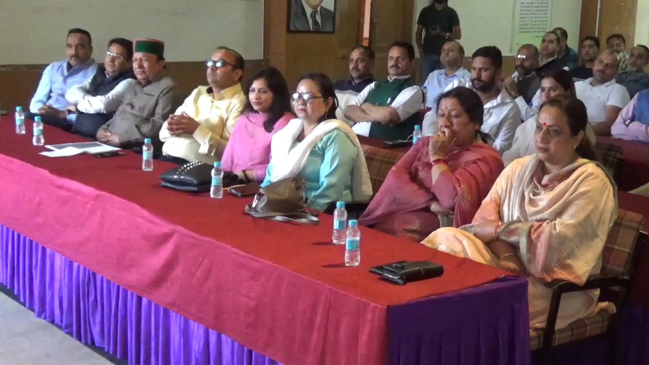 Congress meeting regarding Shimla Municipal Corporation elections