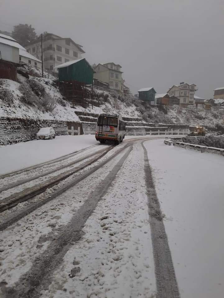 Snowfall in Kufri