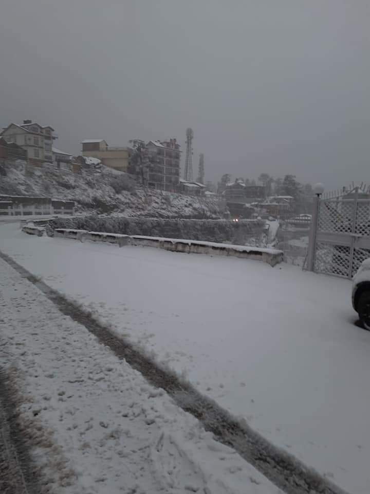 Snowfall in Kufri