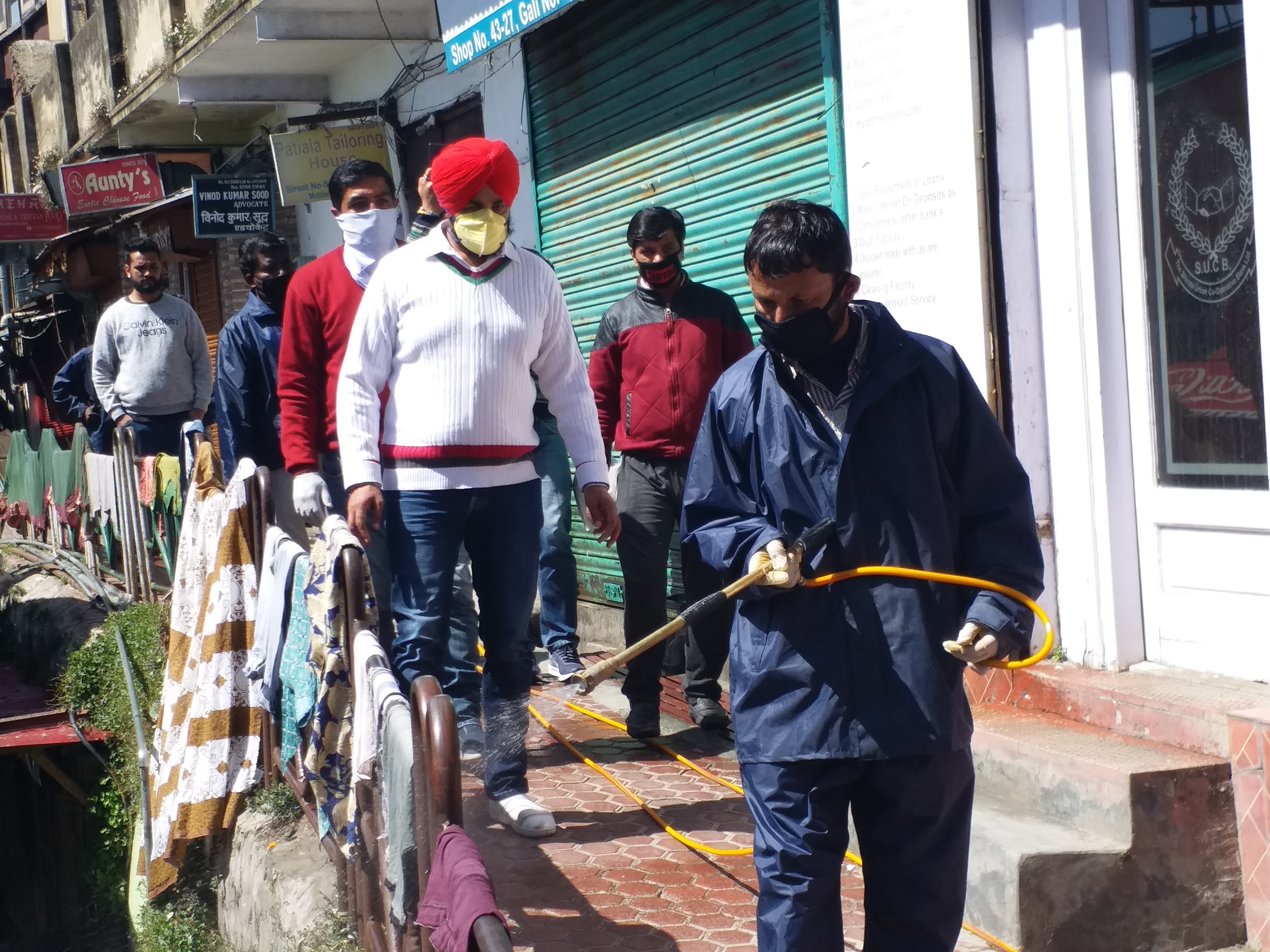 All wards of MC Shimla are being sanitized