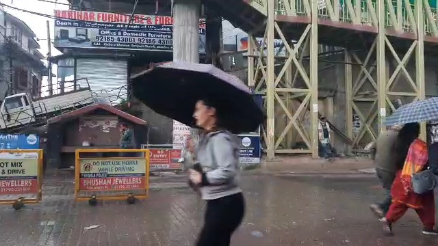 Rain And Hailstorm In Shimla