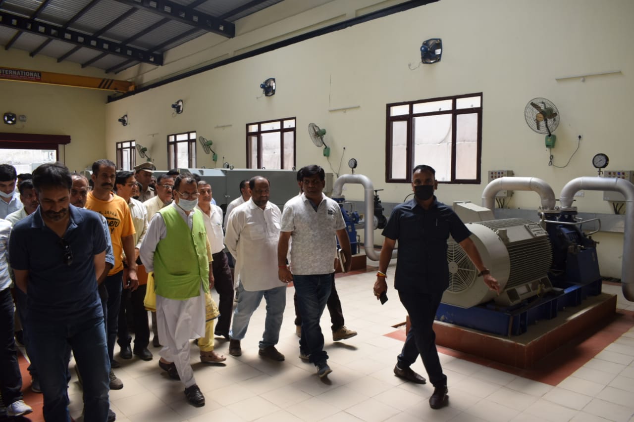 Suresh Bhardwaj inspected Gumma Pumping Station