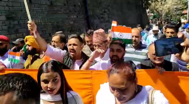 Tiranga Yatra in Shimla