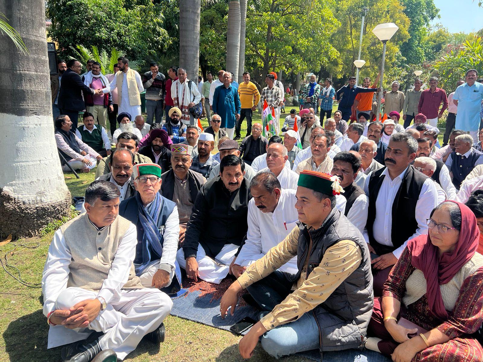 Congress Protest In Una