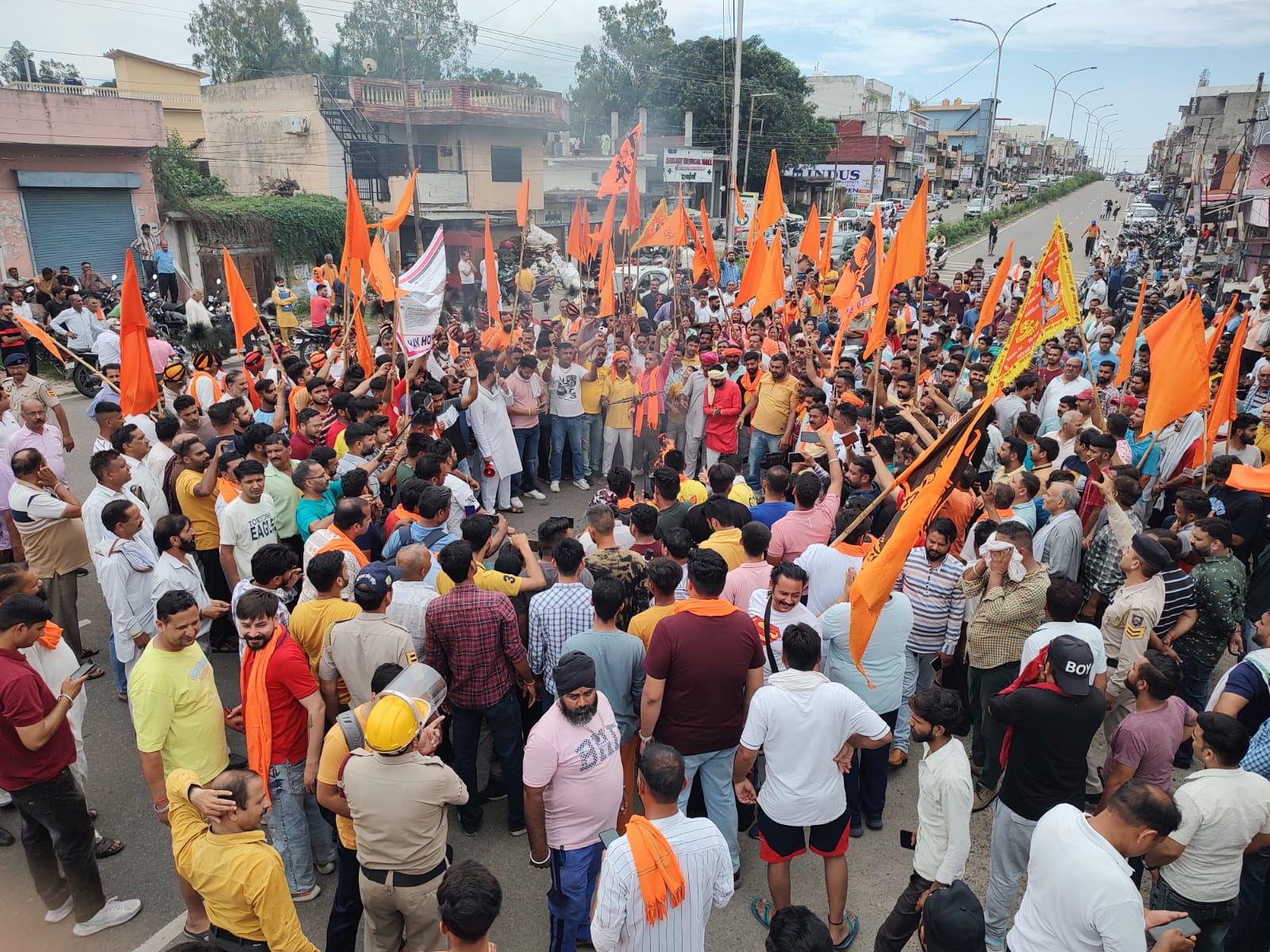 Hindu Ekta Manch Protest Rally against Offensive remarks on Lord Shiva in Una.