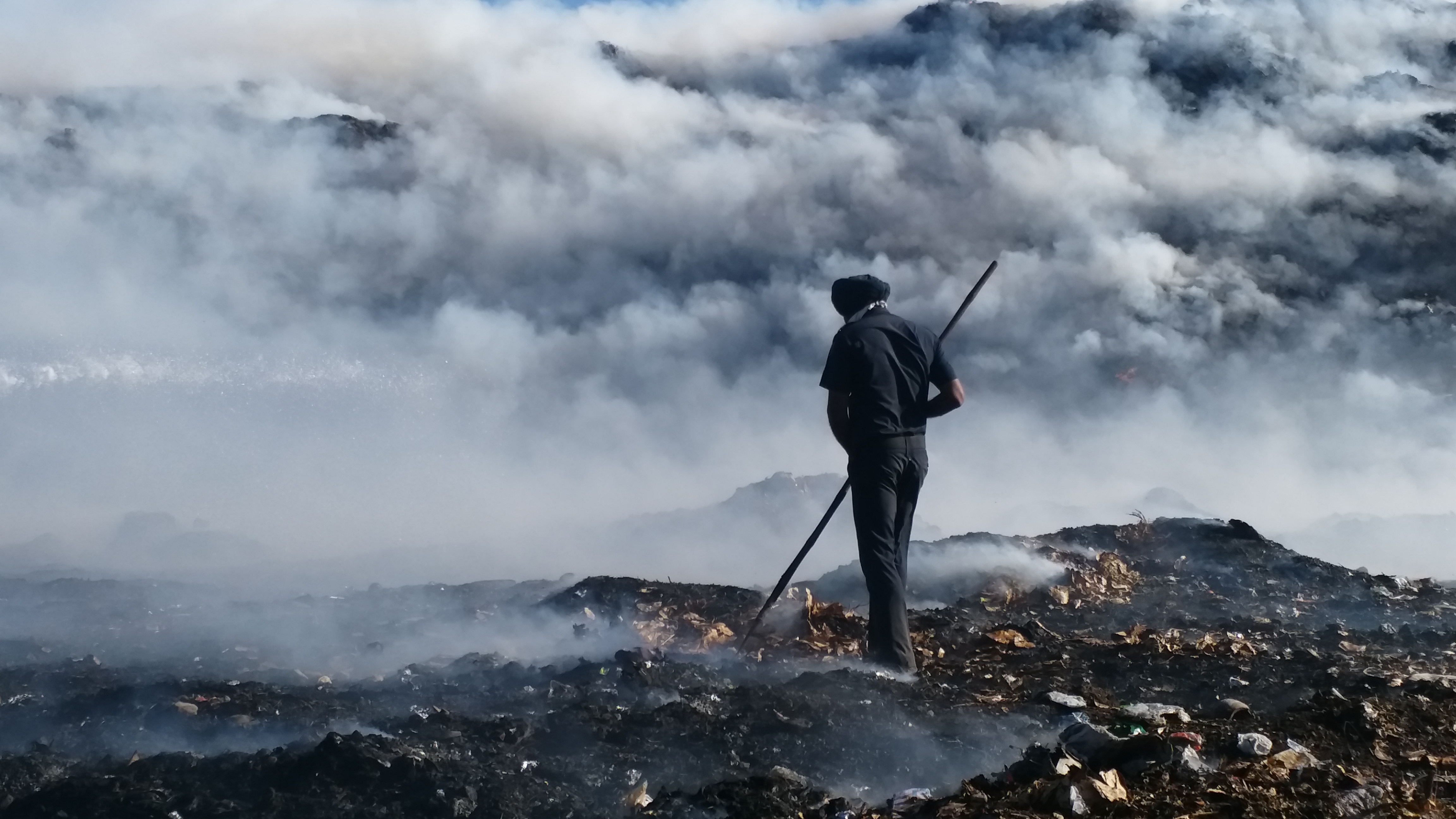 Dadu Majra Dumping Ground Fire Chandigarh