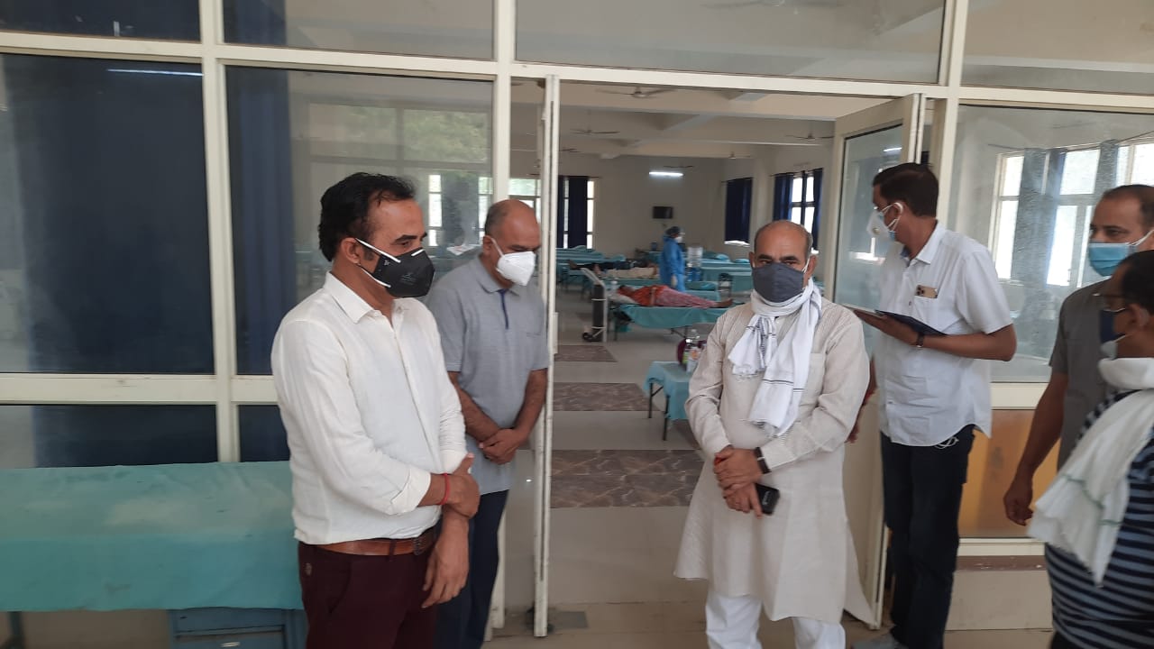 moolchand sharma covid centre inspection