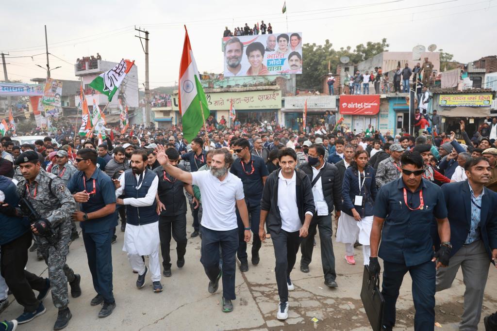 Bharat Jodo Yatra in Faridabad