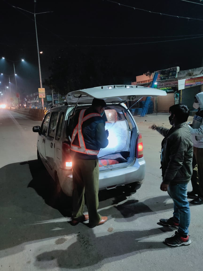 Night domination campaign conducted in Hansi, 1681 vehicles checked