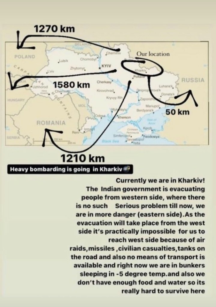 Indian students trapped in Ukraine