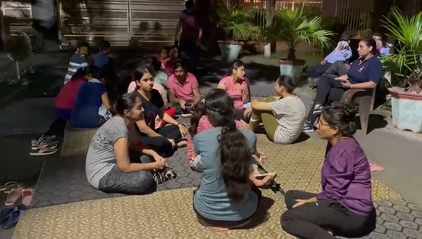 girl students protest in hisar