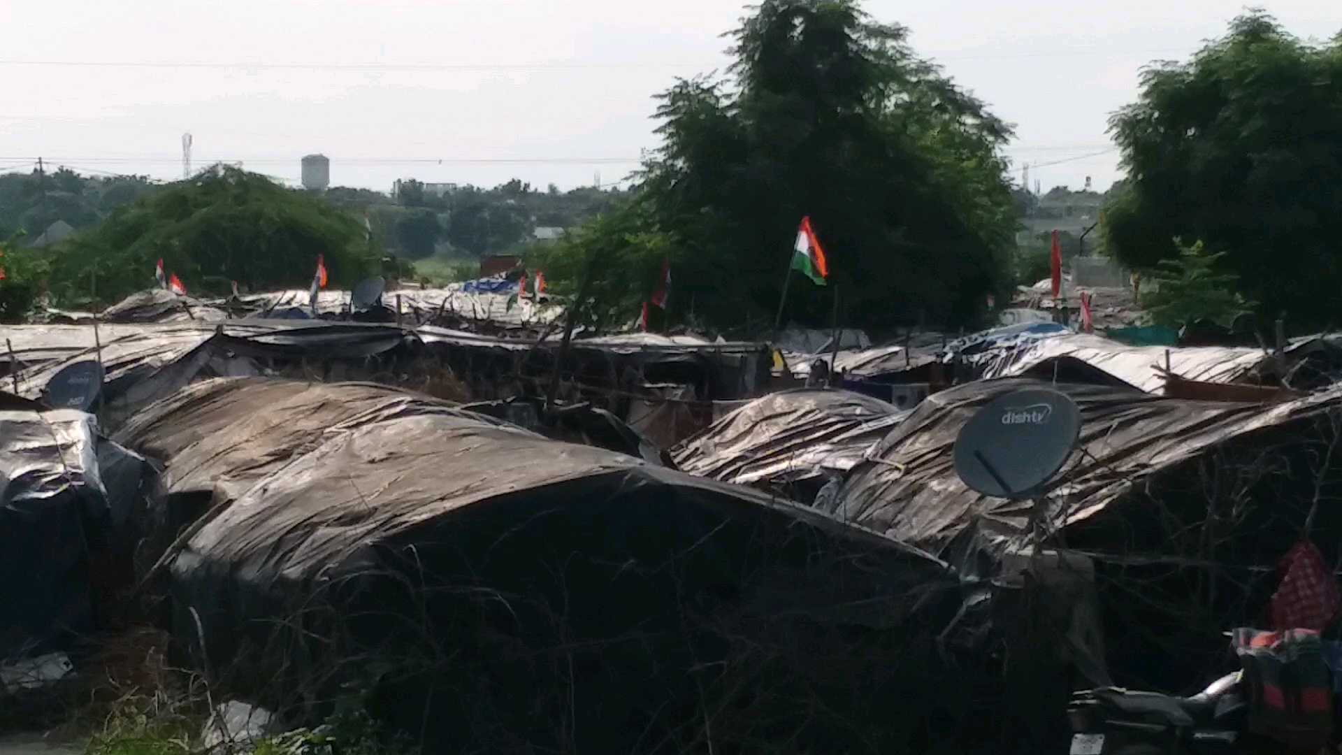 tiranga in Karnal slums