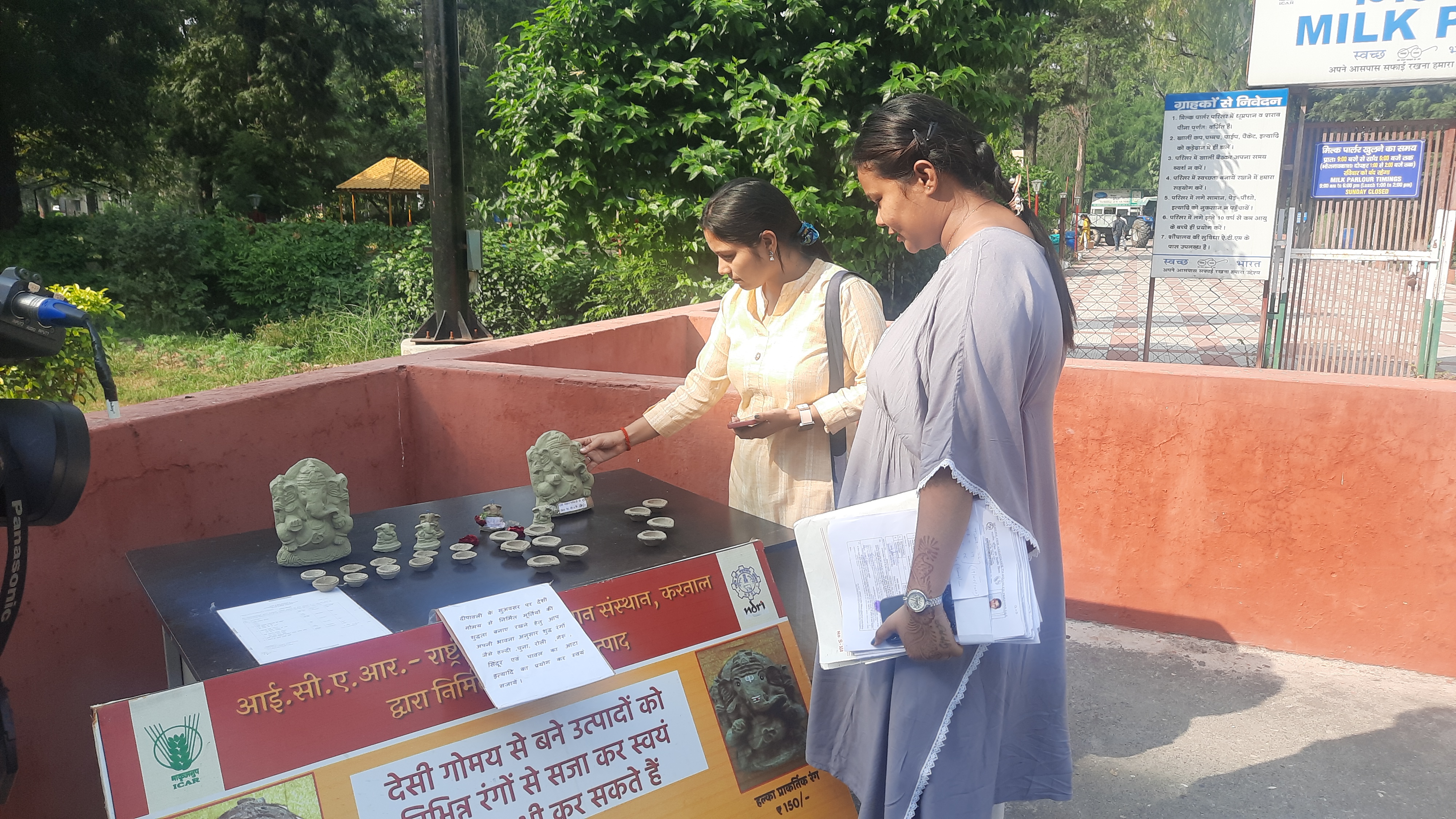 ndri made eco friendly diyas and idols