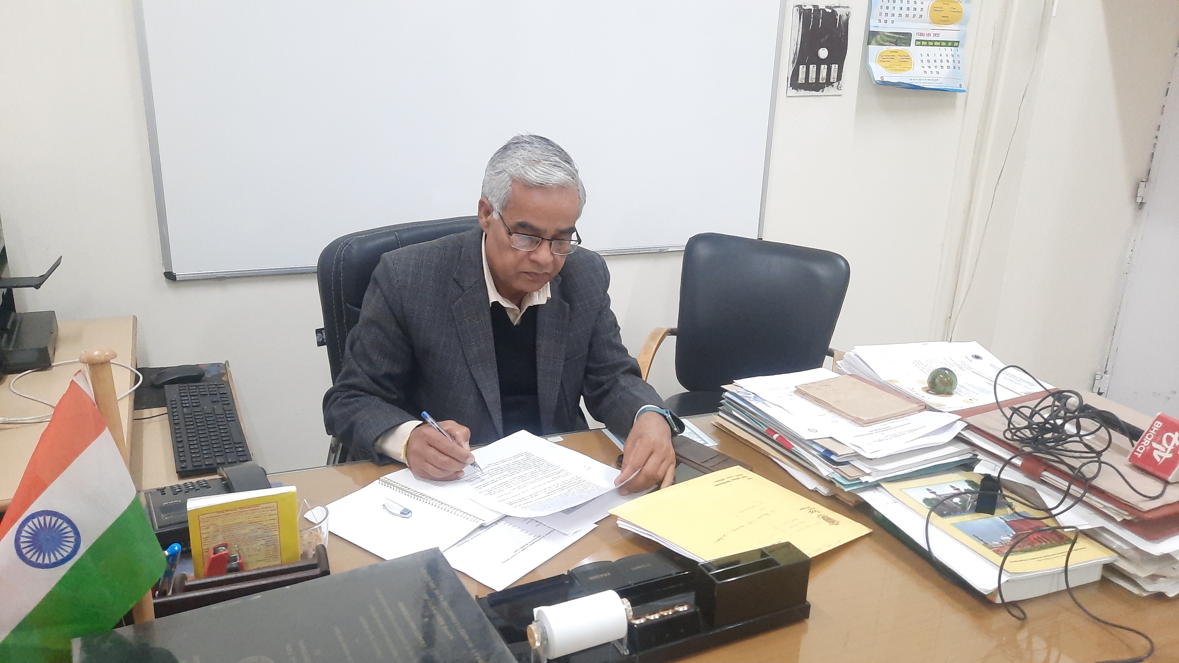 Professor of Geophysics at Kurukshetra University Dr. Bhagwan Singh Chauhan